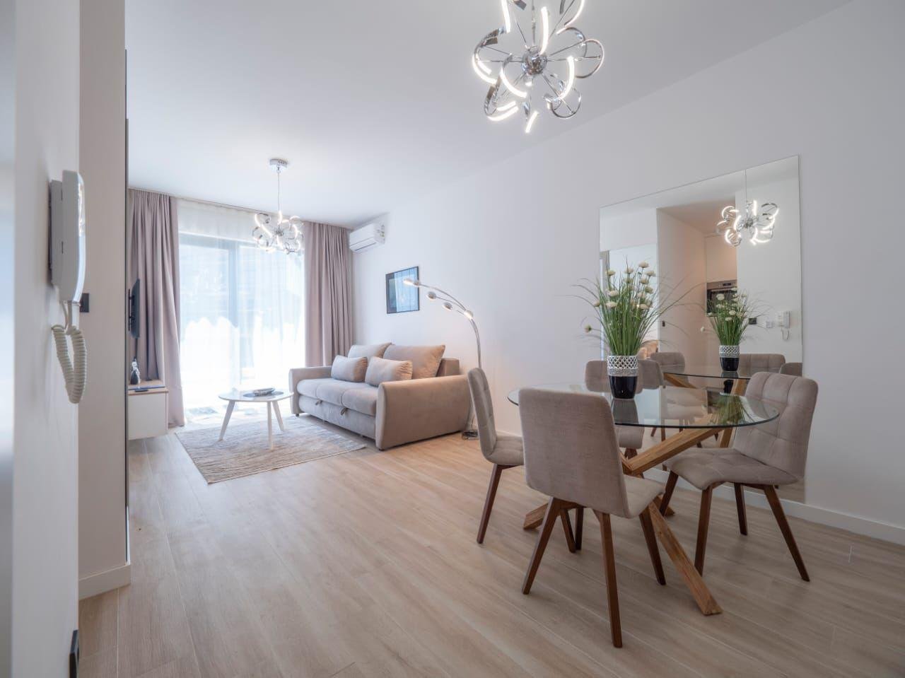 ‍‍LOCATIONThis apartment is located in Becici, Budva Municipality, 4km away from the city center. The sea and the beach are 40m away from the apart...