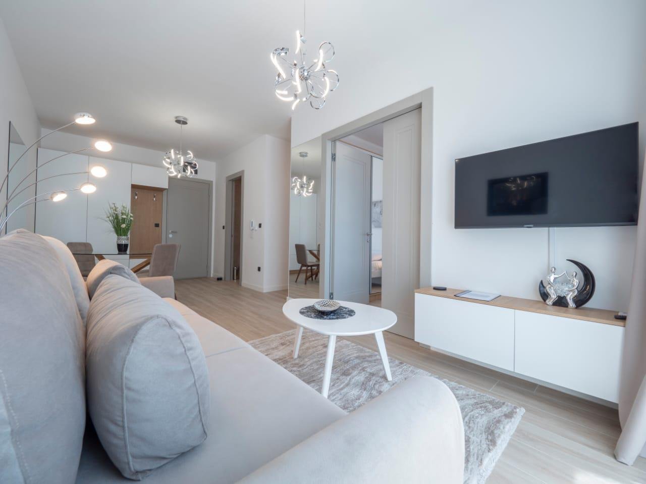 ‍‍LOCATIONThis apartment is located in Becici, Budva Municipality, 4km away from the city center. The sea and the beach are 40m away from the apart...