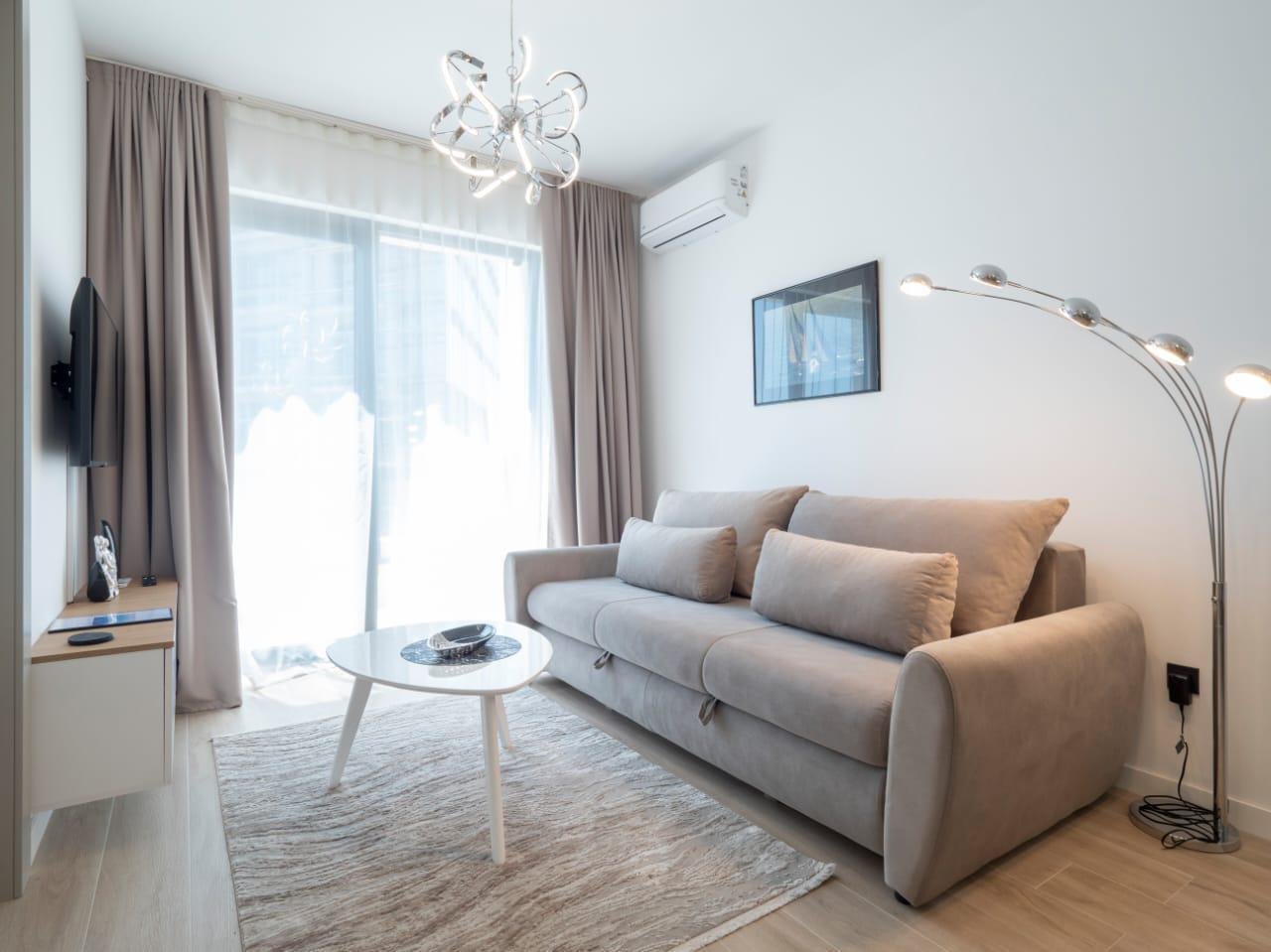 ‍‍LOCATIONThis apartment is located in Becici, Budva Municipality, 4km away from the city center. The sea and the beach are 40m away from the apart...