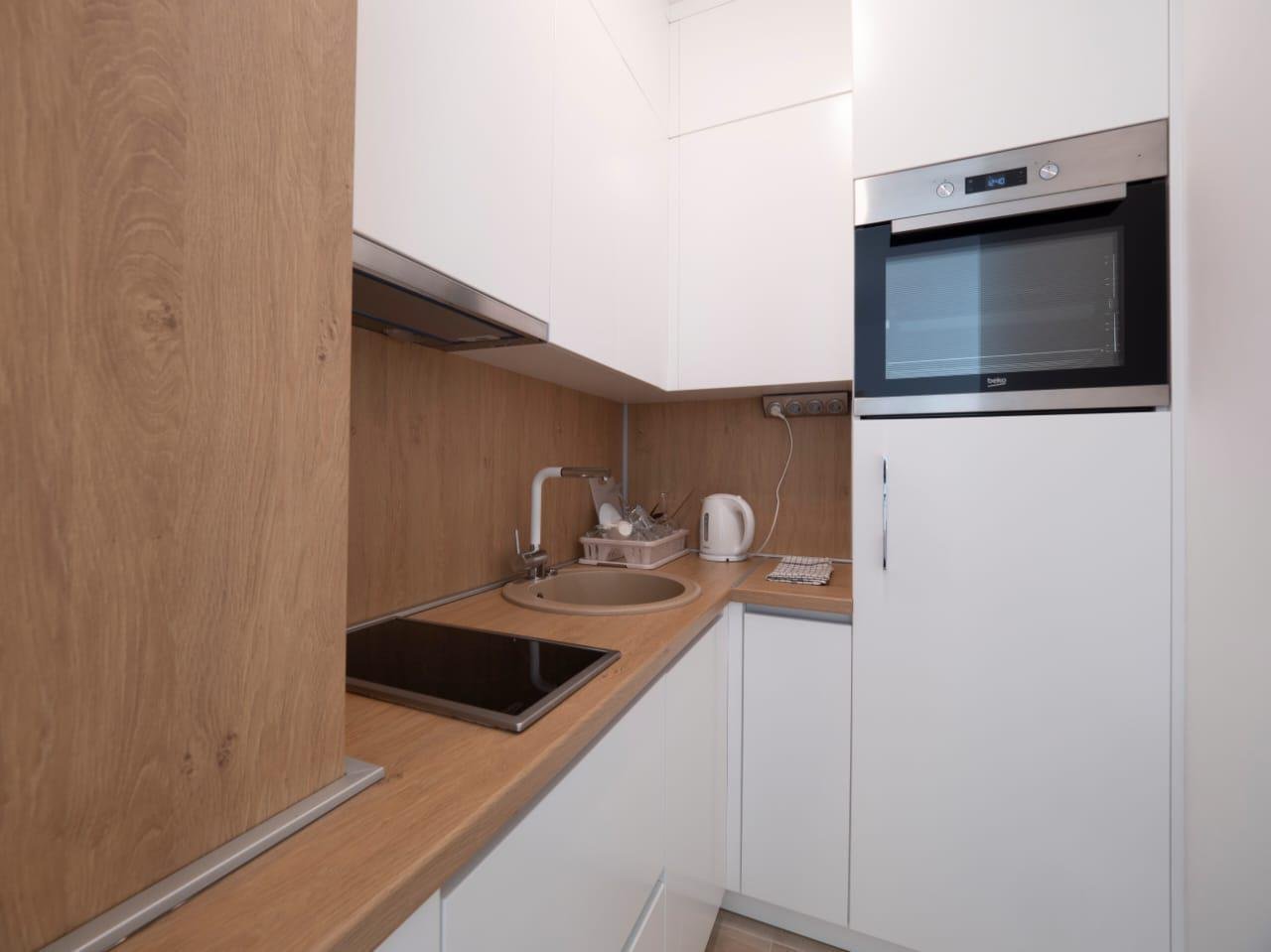 ‍‍LOCATIONThis apartment is located in Becici, Budva Municipality, 4km away from the city center. The sea and the beach are 40m away from the apart...