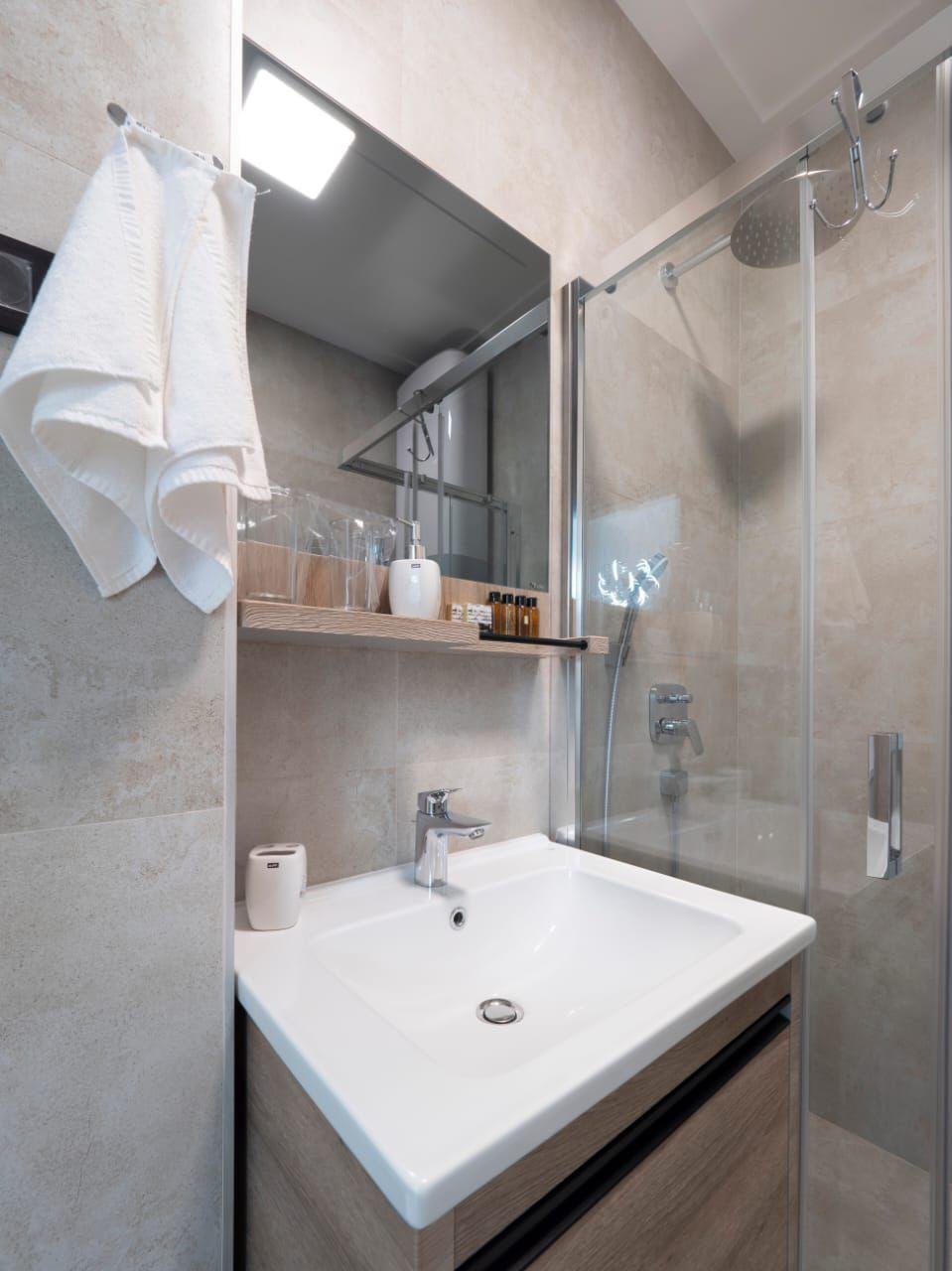 ‍‍LOCATIONThis apartment is located in Becici, Budva Municipality, 4km away from the city center. The sea and the beach are 40m away from the apart...