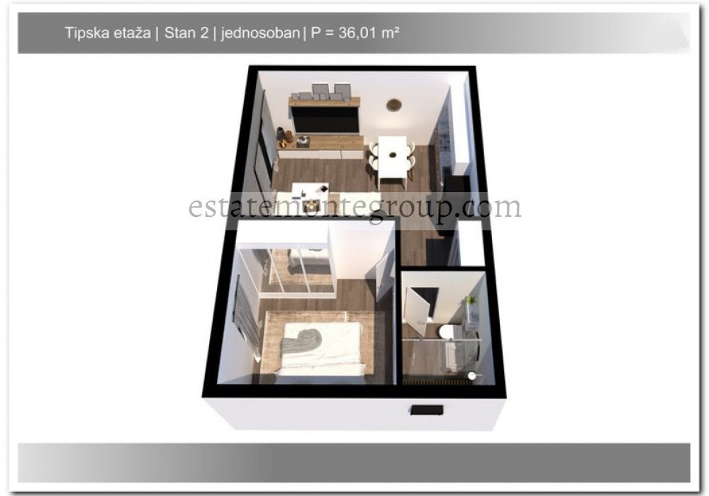 Budva Riviera, Rafailovichi district. New residential six-story building.Distance to the sea - 150m.Floors 8, including:- residential floors 6- two...