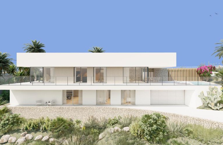 Muntanya la Sella: This stylish two story modern villa is located on a corner plot at the south end of La Sella Golf Resort, that offers ideal surroundings for a relaxed 