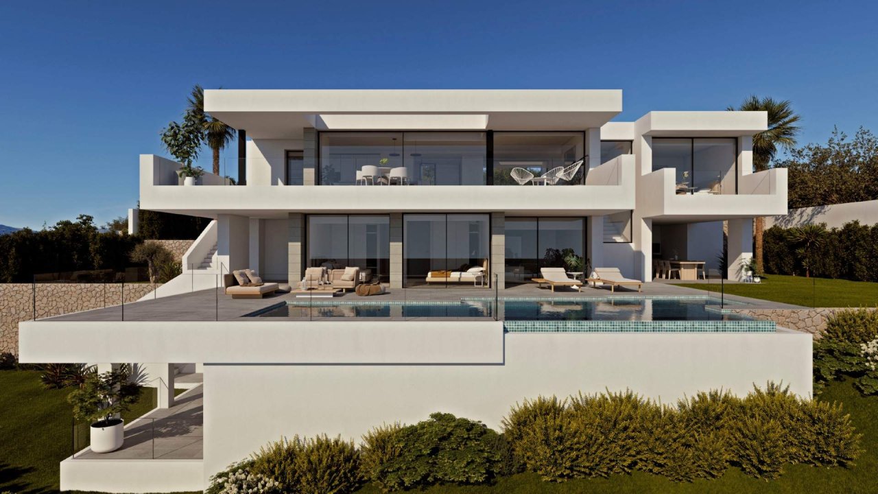 Benitachell: Villa Marina, modernen Luxe Woning zum verkauf in Cumbre del Sol, Benitachell (Nord Costa Blanca, Spanien). Ausgezeichneter Standort, shöne Meerblick, 