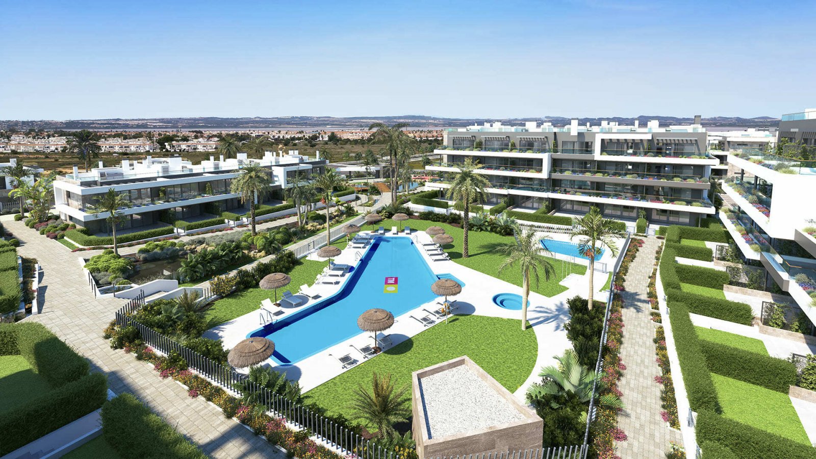 Introducing apartments in the premium class residential complex Lagoons Village Laguna Rosa.Torrevieja is a popular Spanish resort town and municipali