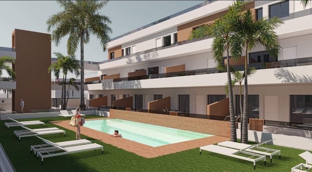 We present new apartments on the top floor in the residential complex VILLAMAR APARTAMENTOS in Pilar de la Horadada.This beautiful apartment is perfec