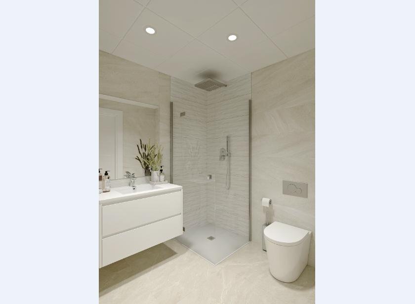 We present apartments in Edificio Intercosta Sunrise in the city of Torrevieja. The building consists of 12 apartments. Shared rooftop pool.89.15 sq.m