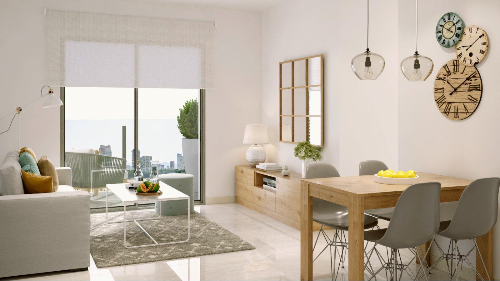 We present apartments in Edificio Intercosta Sunrise in the city of Torrevieja. The building consists of 12 apartments. Shared rooftop pool.89.15 sq.m
