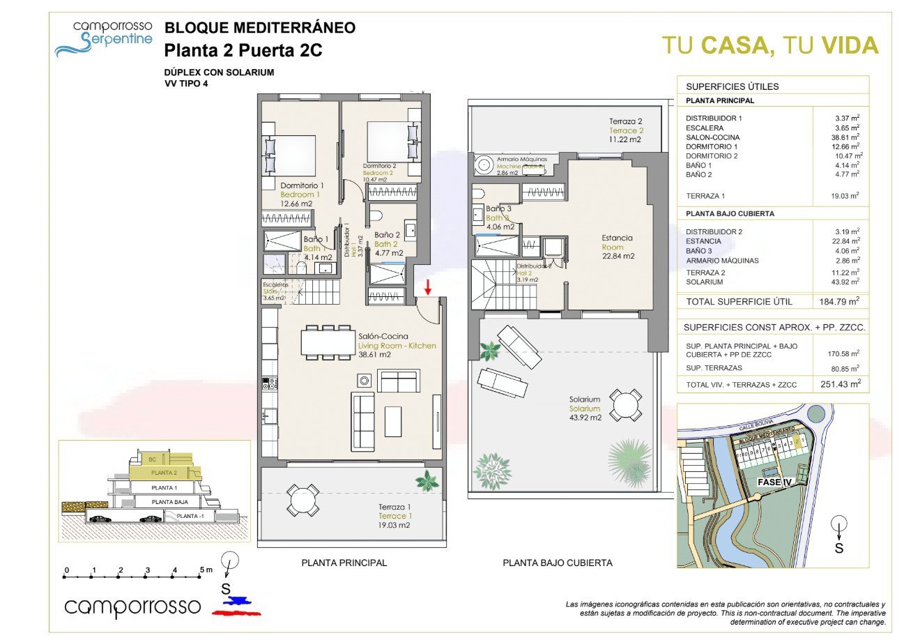 Modern apartments are offered for sale in a new gated residential complex located in the cozy Finestrat, a picturesque urbanization with sea views, ju
