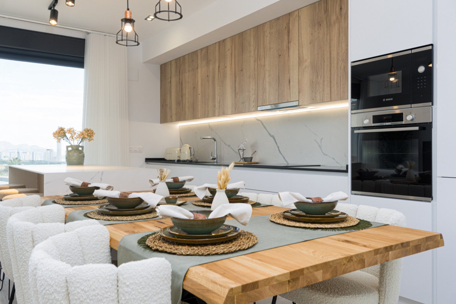 Modern apartments are offered for sale in a new gated residential complex located in the cozy Finestrat, a picturesque urbanization with sea views, ju