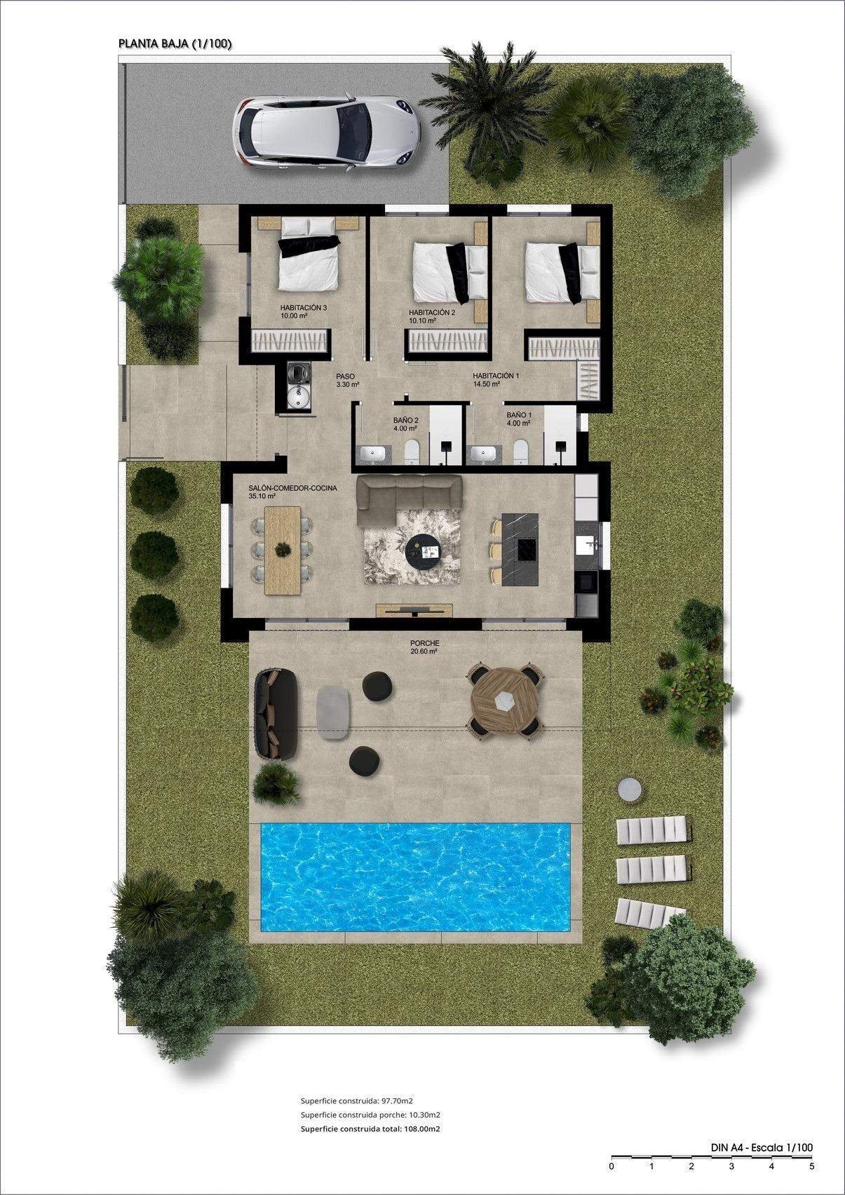 NEUE VILLEN MIT POOL IN HONDON DE LAS NIEVES&#13;&#13;Entdecken Sie die Eleganz und den Komfort dieser wunderschönen freistehenden Villen mit einer Fl