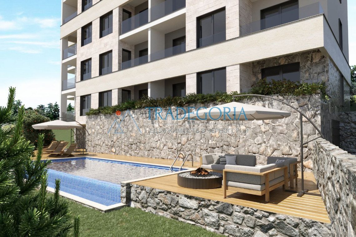 <p>A cozy one-bedroom apartment in a new premium complex in Budva (Dubovica district). The south-facing apartment provides natural light, and the terr