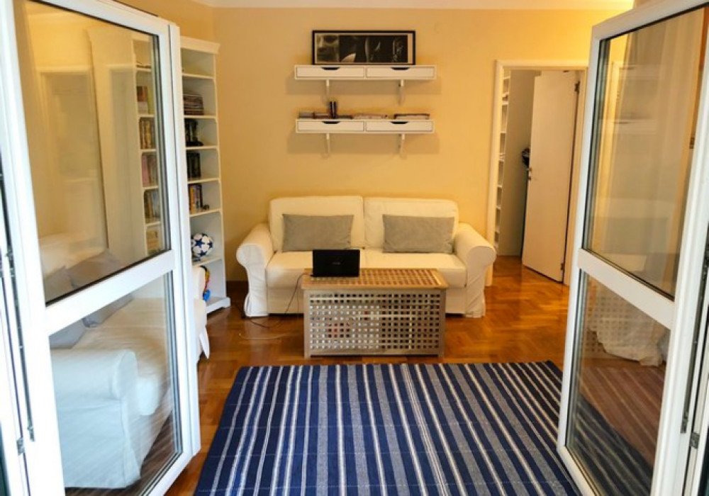 Floor - 2

Area: 60 sq.m., of which:

- living area - 47 sq.m., terrace area 13 sq.m.

Bedrooms: 2

Number of bathrooms: 1

Terraces: 1

The apartment