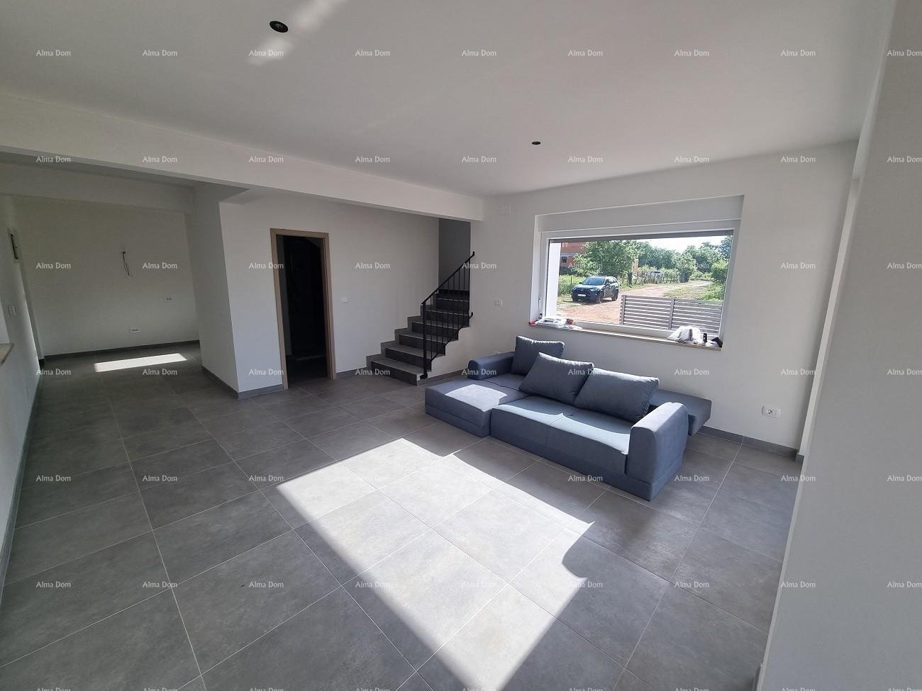 Haus Moderne Doppelhaushälfte mit Dachterrasse und Panoramablick auf das Meer