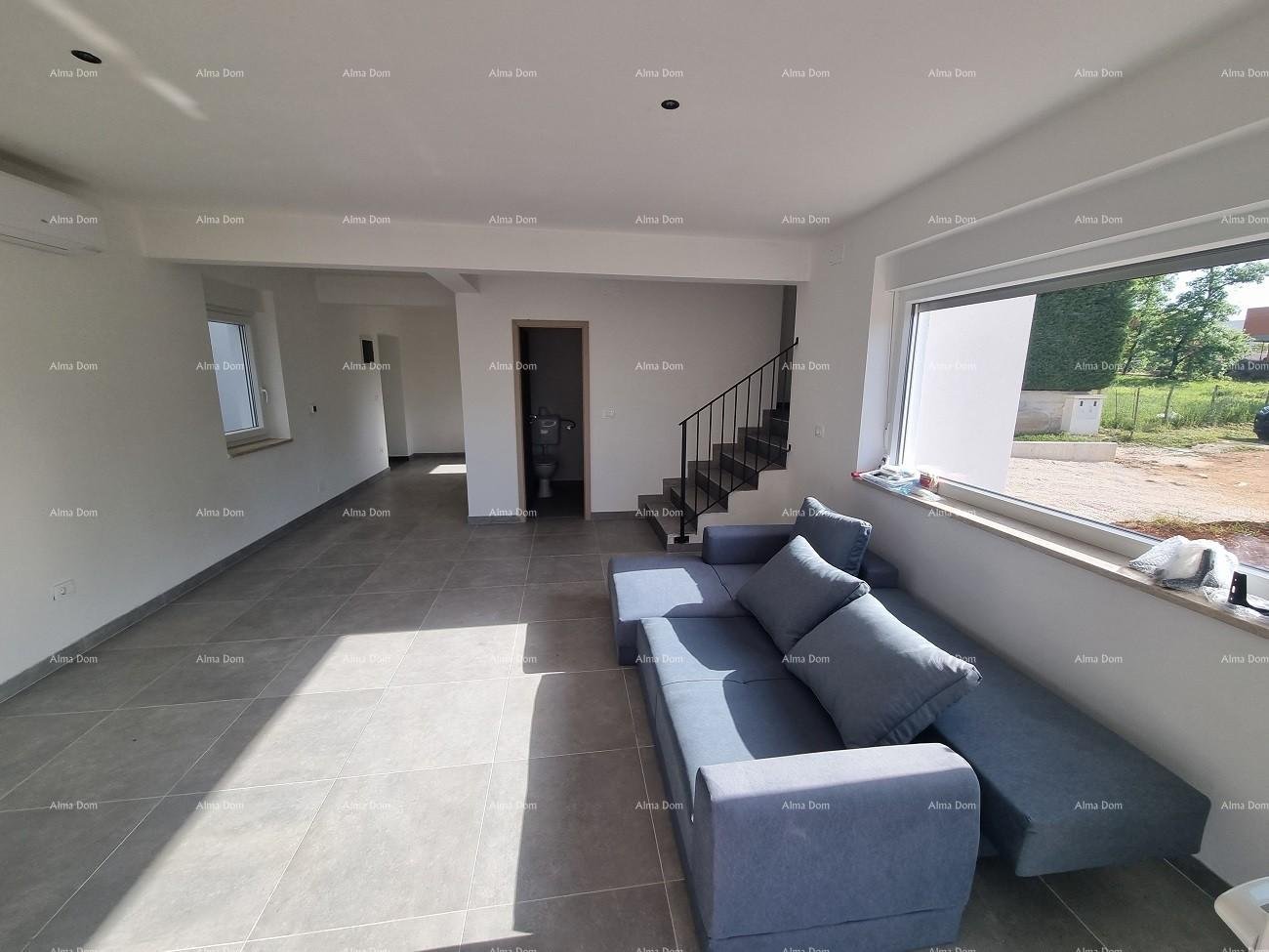 Haus Moderne Doppelhaushälfte mit Dachterrasse und Panoramablick auf das Meer