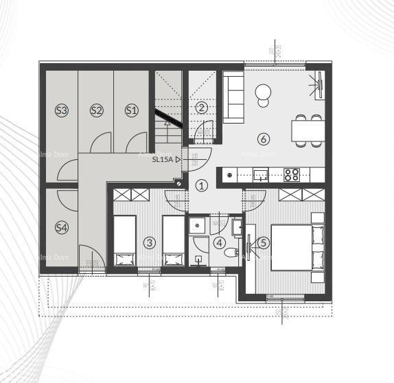 Wohnung Verkauf von Wohnungen im neuen Wohnkomplex, Štinjan! 15A