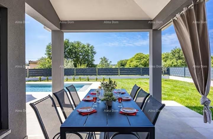 Haus Pomer. Neue freistehende Erdgeschosswohnung mit Pool.