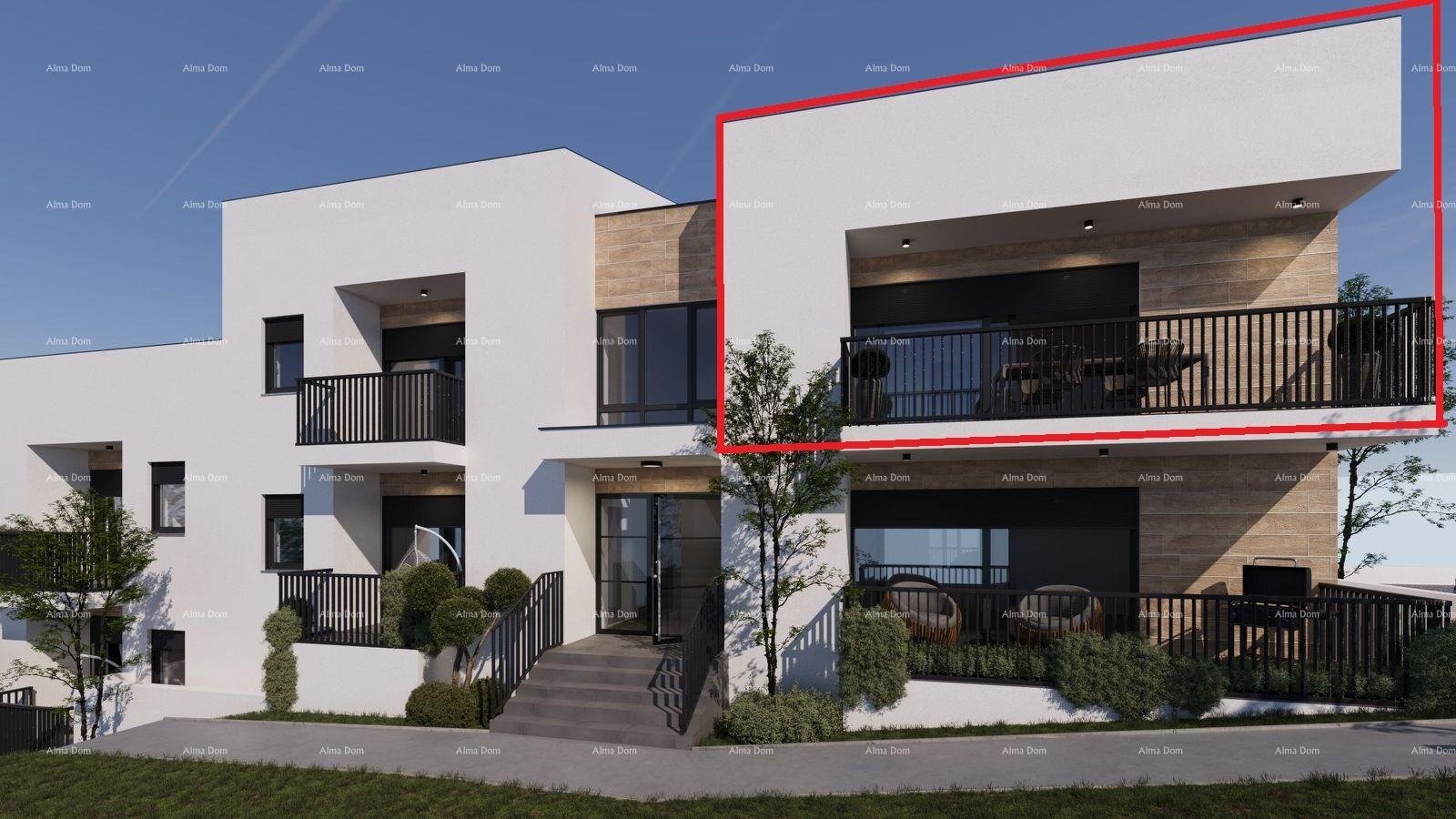 Wohnung ŽMINJ – Moderne Wohnung im ersten Stock mit Terrasse (Wohnung E)