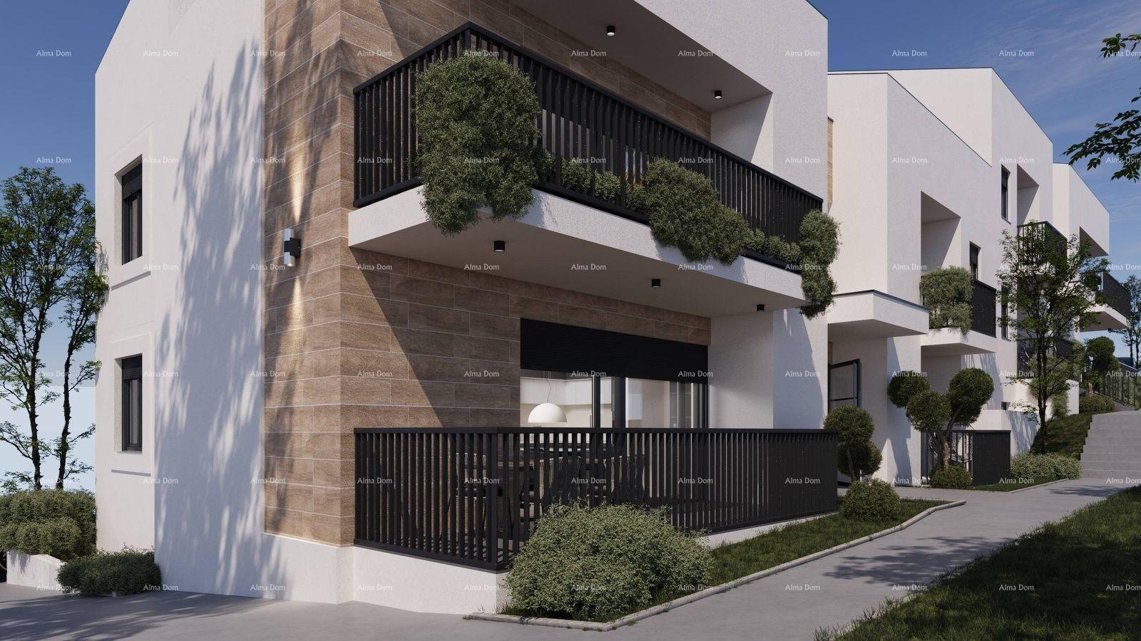 Wohnung ŽMINJ – Moderne Wohnung im ersten Stock mit Terrasse (Wohnung E)