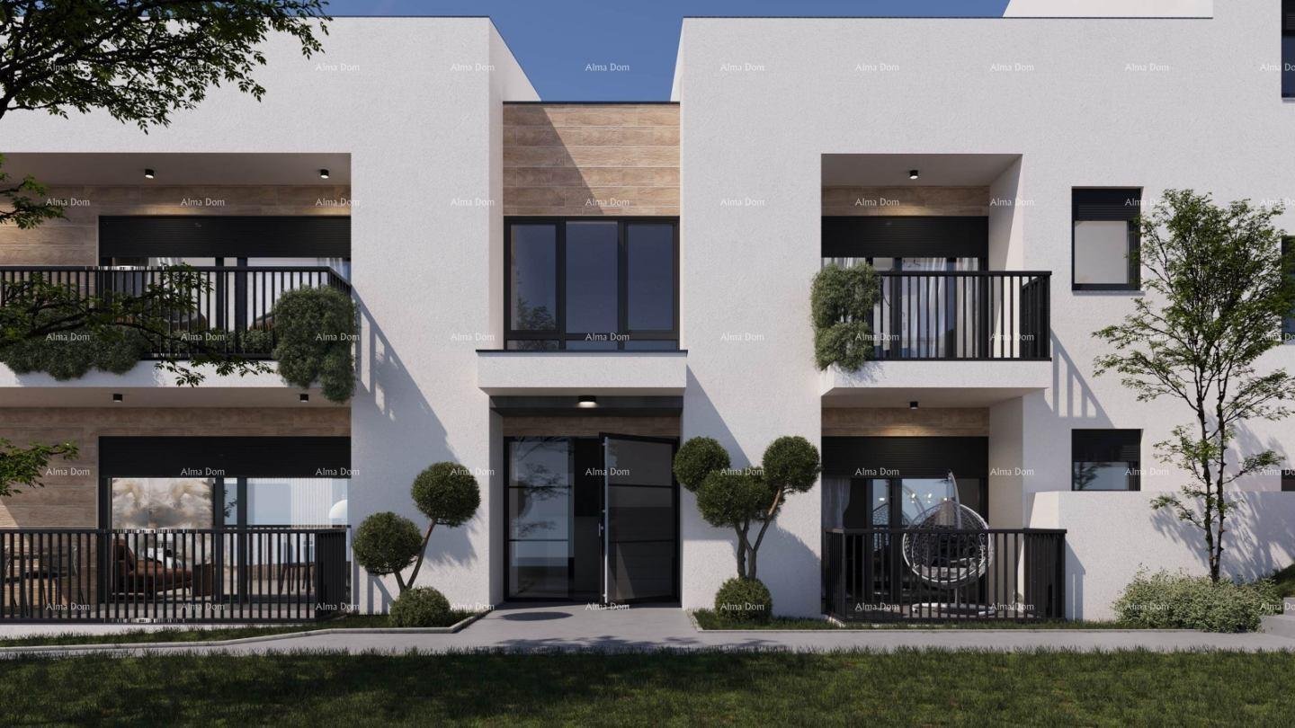 Wohnung ŽMINJ – Moderne Wohnung im ersten Stock mit Terrasse (Wohnung E)