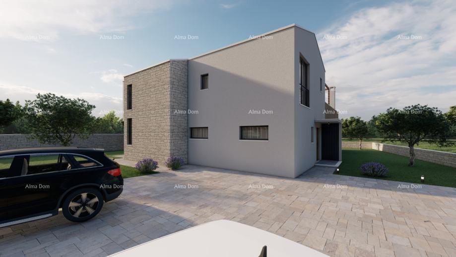 Bauland Baugrundstück mit Projekt einer Villa mit Swimmingpool, Rebići.