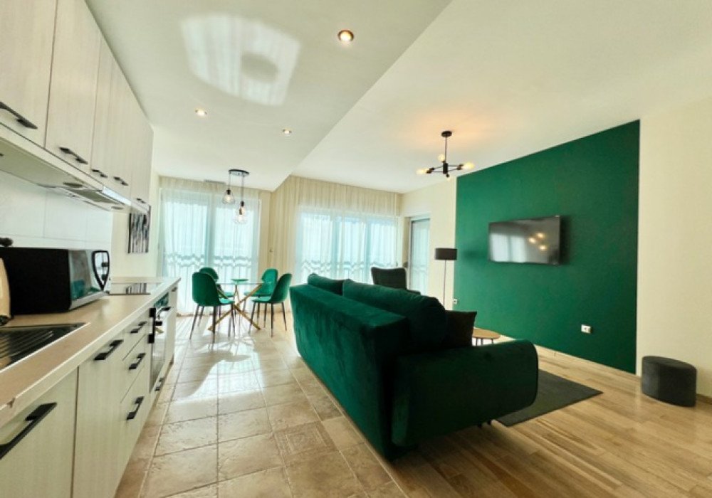 Boka Bay of Kotor, Dobrota district. Two-bedroom apartment in a new residential complex with swimming pools.

Distance to the sea 350m

The area is 75