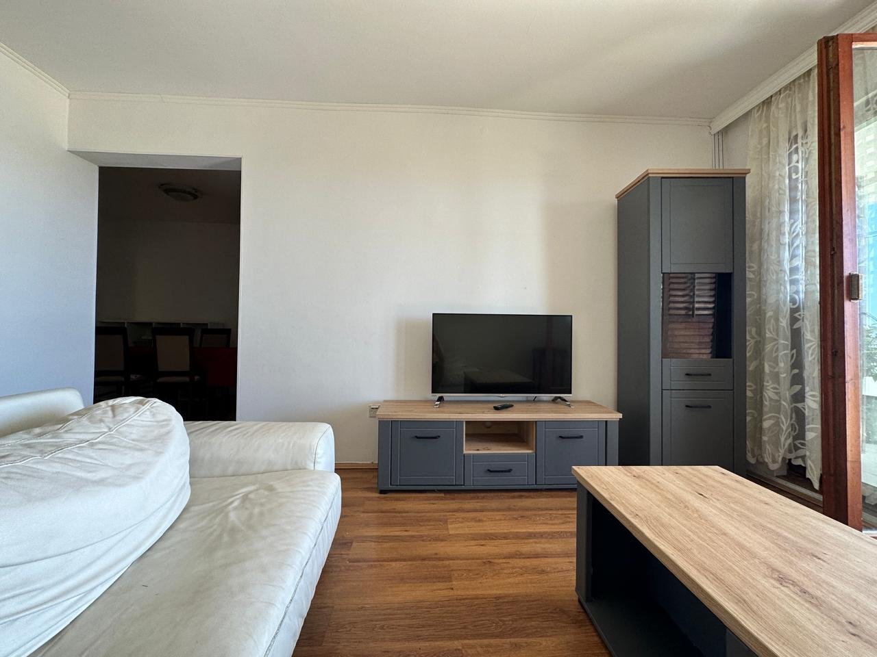 ‍

‍

 This apartment is located in Budva. It is on the second floor of a four story building. The apartment has a view of the sea and the mountains t