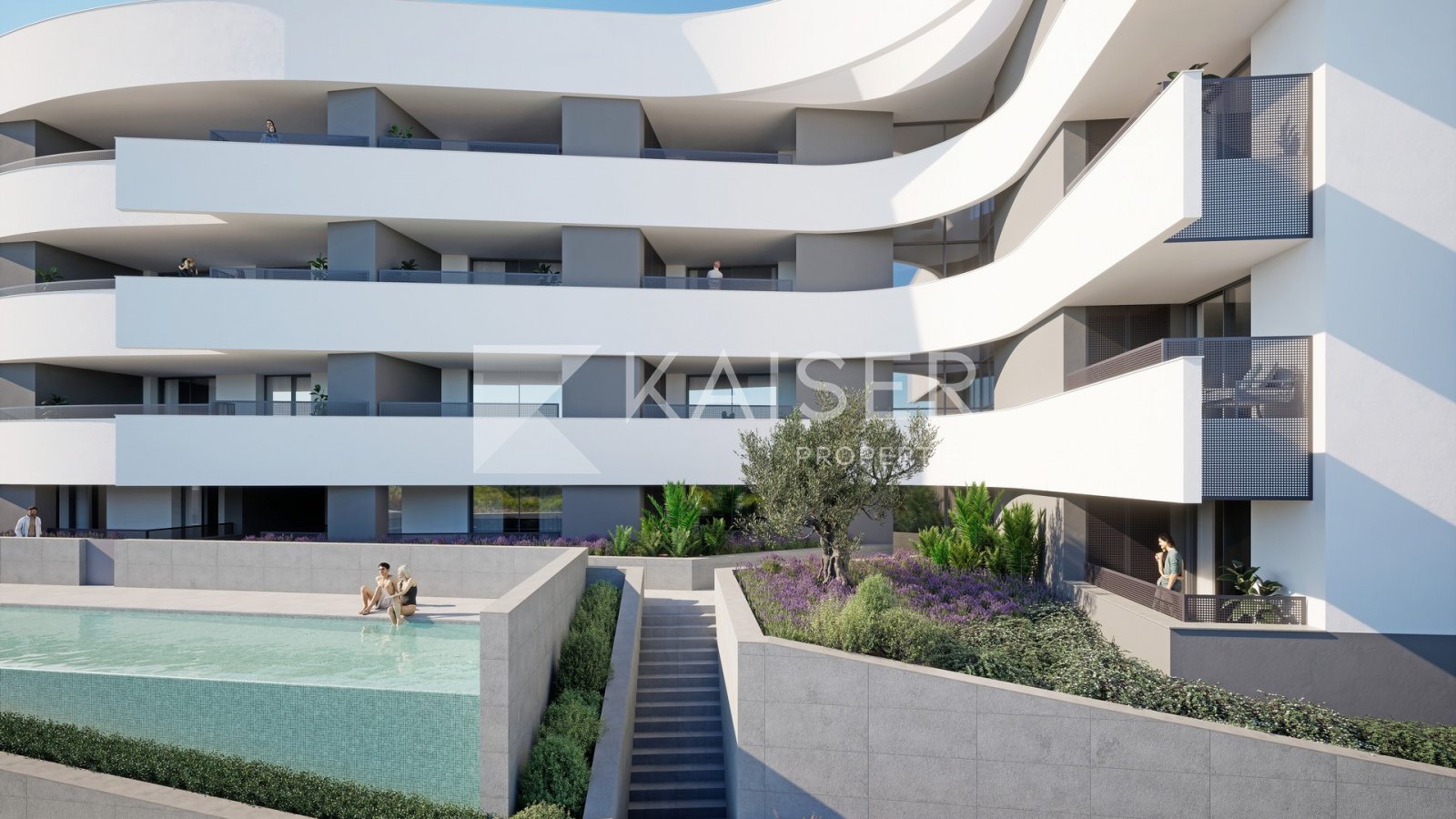 Dieses hochwertige, brandneue Apartment, das sich derzeit im Bau befindet, bietet eine fabelhafte Lage, nur wenige Gehminuten vom Strand Porto de Mós 