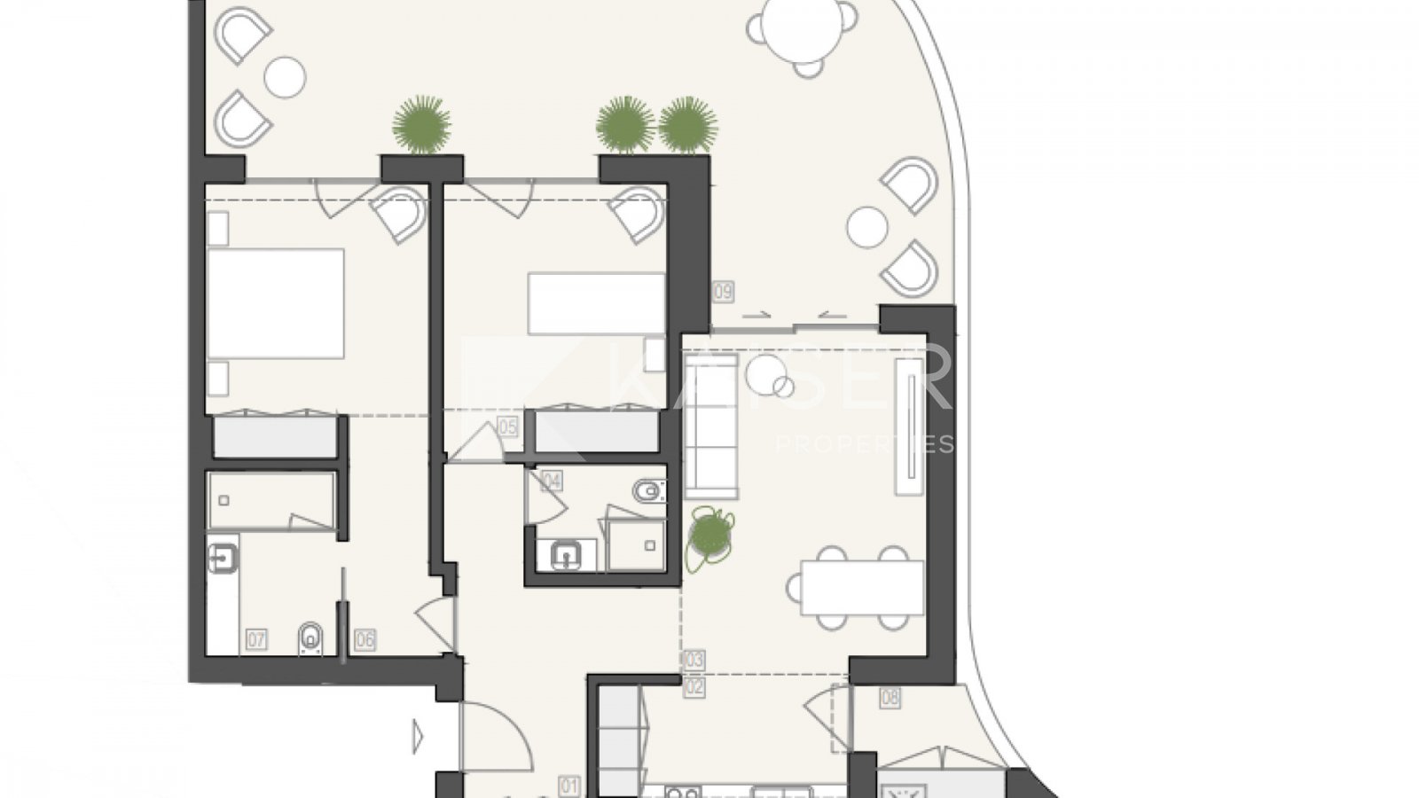 Dieses hochwertige, brandneue Apartment, das sich derzeit im Bau befindet, bietet eine fabelhafte Lage, nur wenige Gehminuten vom Strand Porto de Mós 