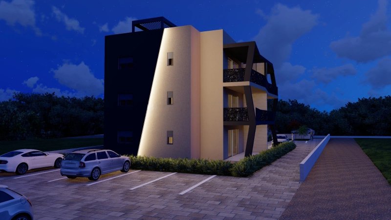 Moderne Wohnungen in einer Neubauanlage – Sukošan, 200 m vom Meer entfernt