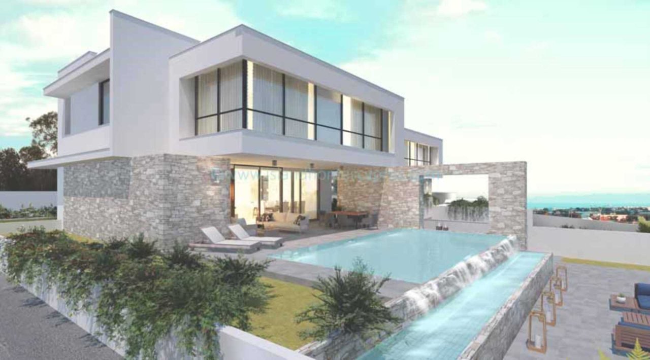 Protaras: 3 bed, 3 bath NEW BUILD luxury detached villa with SEA VIEWS on extra large plot in Protaras - IKP102DP<br /><br />Set in the hills overlooking the re 
