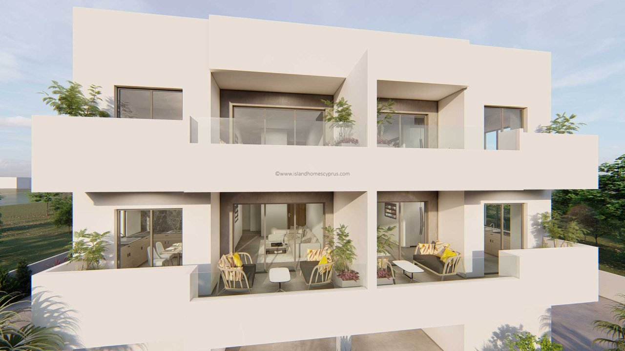 2 bedroom, 1 bathroom Penthouse apartment on new apartment block in Frenaros - FLF103DP.<br /><br />A rare chance to purchase a modern design apartmen