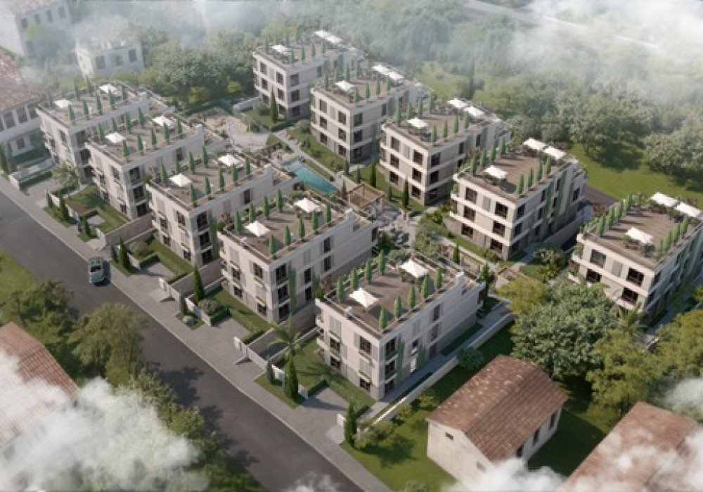 tivat: Tivat, the center. A new luxury residential complex with an outdoor swimming pool

The residential complex is located in the center of Tivat, close to 