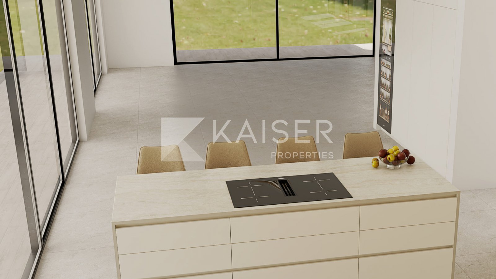 In einer prestigeträchtigen Gegend nahe Lagos, unweit des renommierten Golfplatzes Palmares, vereint diese außergewöhnliche Neubauvilla moderne Archit