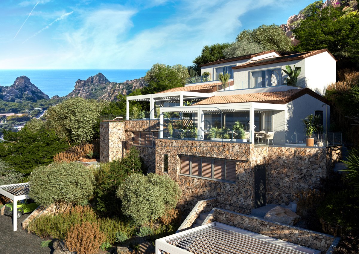 Moderne Neubauvilla an der Costa Paradiso - Sardinien