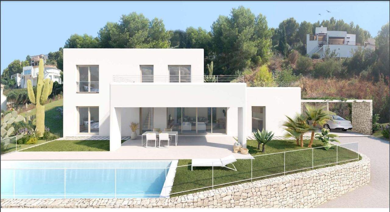 Fantastic Ibiza-Style new build project for sale in La Sella Golf Resort, Costa Blanca.This appealing new build project is located on an elevated p...