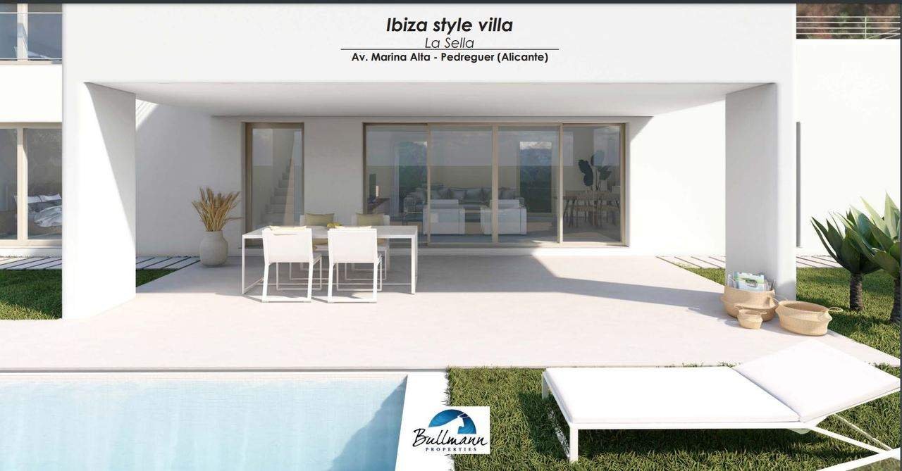Fantastic Ibiza-Style new build project for sale in La Sella Golf Resort, Costa Blanca.This appealing new build project is located on an elevated p...