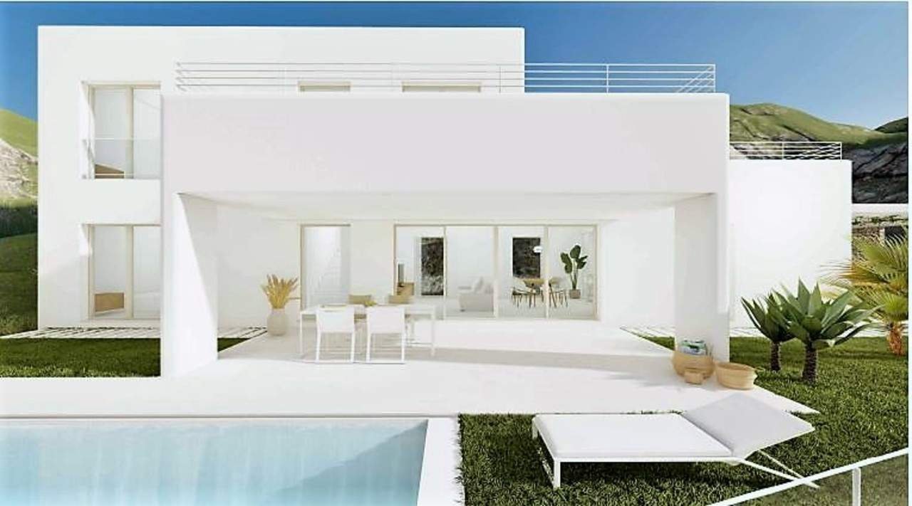Fantastic Ibiza-Style new build project for sale in La Sella Golf Resort, Costa Blanca.This appealing new build project is located on an elevated p...