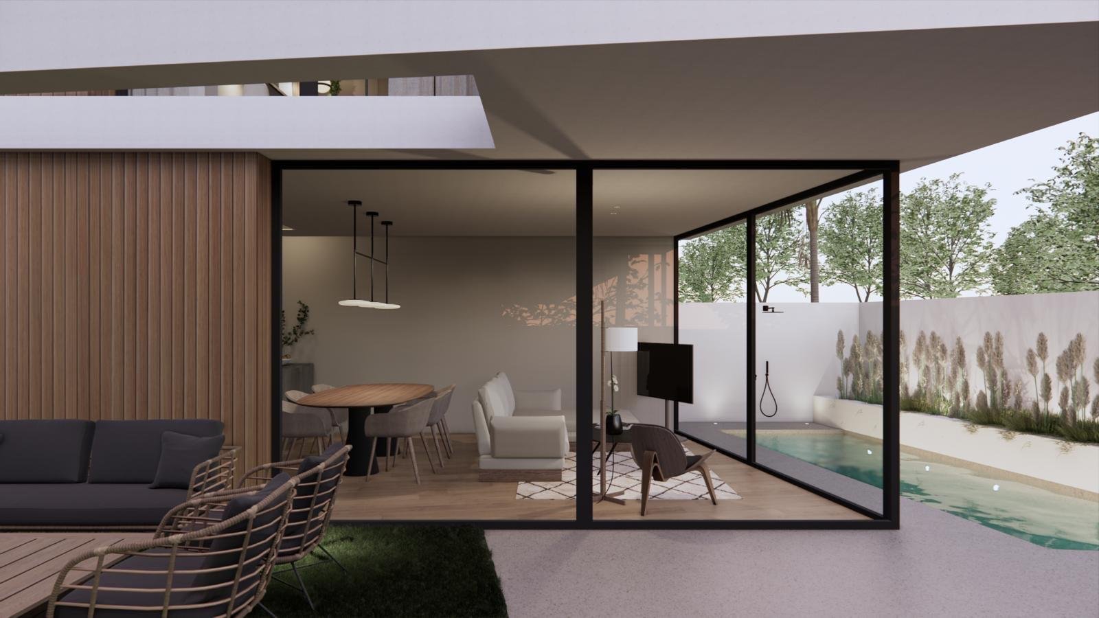  Complex of 4 villas in Pilar de la Horadada 400 meters from the Mediterranean beaches with 3 bedrooms and 3 bathrooms built from 197.51 m2. The vi...