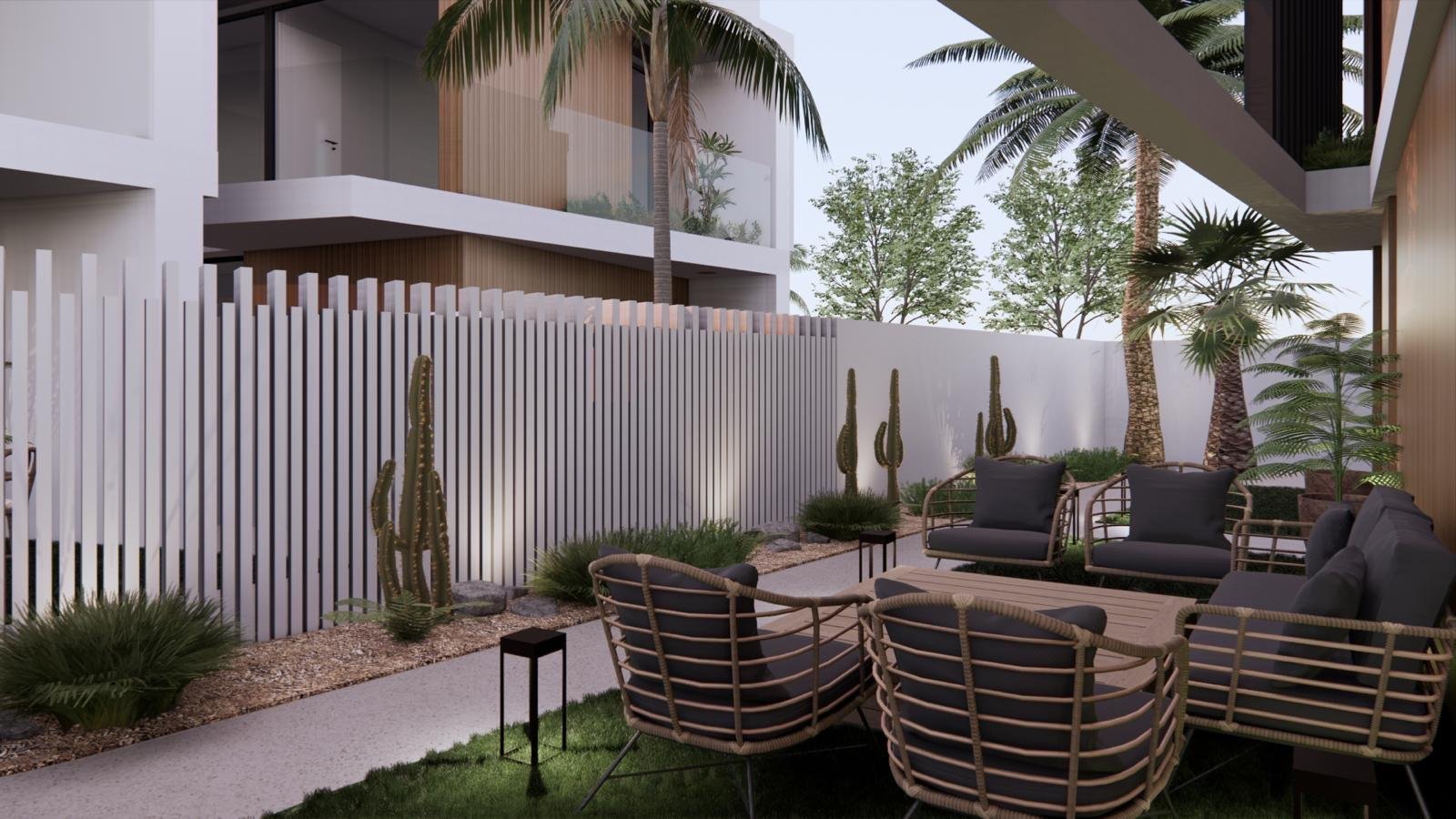  Complex of 4 villas in Pilar de la Horadada 400 meters from the Mediterranean beaches with 3 bedrooms and 3 bathrooms built from 197.51 m2. The vi...