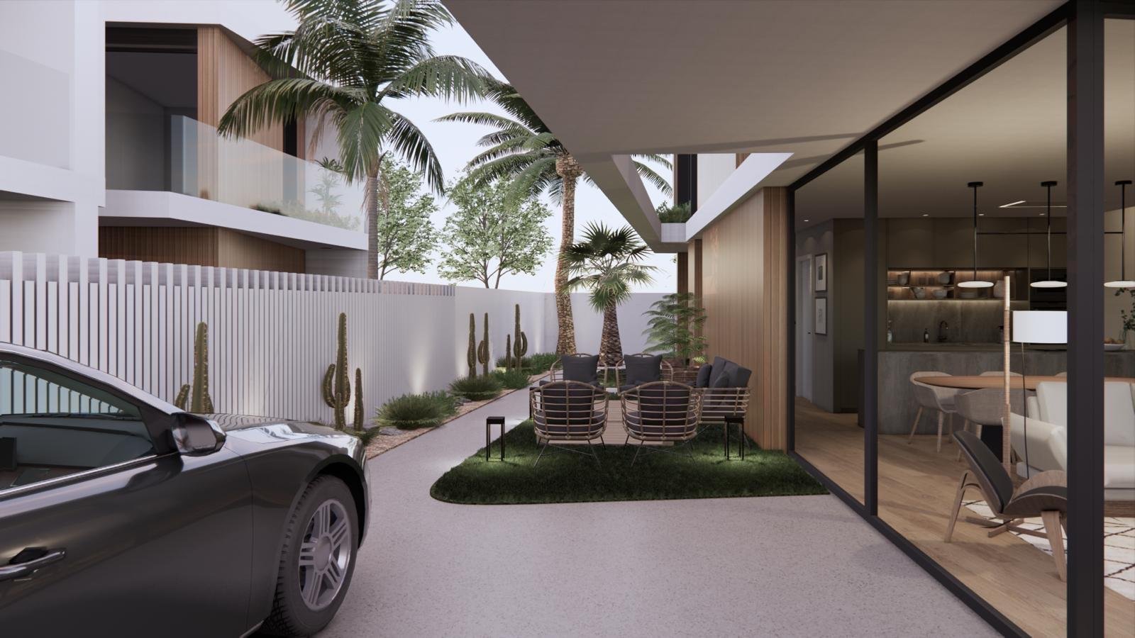  Complex of 4 villas in Pilar de la Horadada 400 meters from the Mediterranean beaches with 3 bedrooms and 3 bathrooms built from 197.51 m2. The vi...