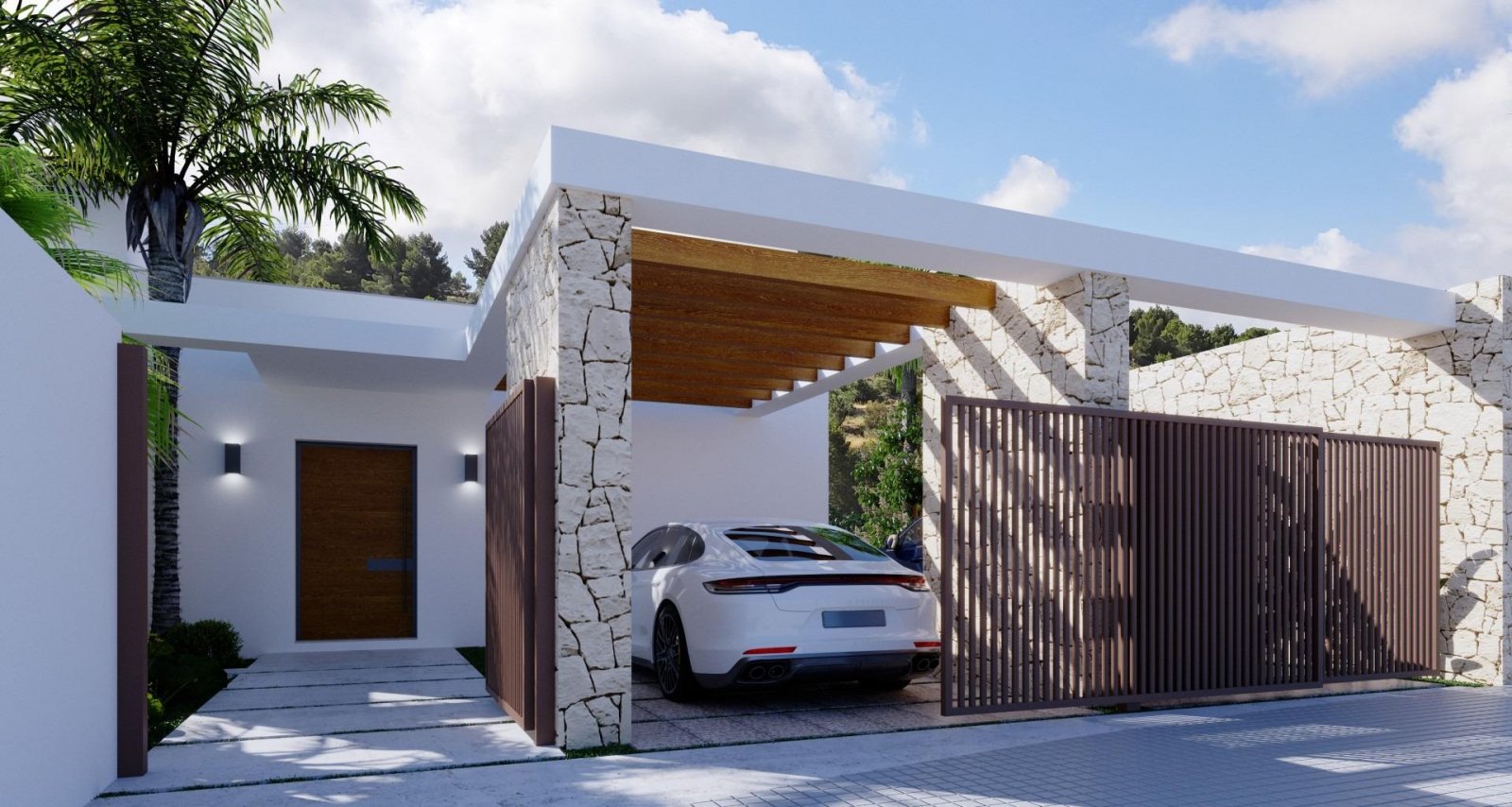  Newly built villa in La Pinada Urbanization, Finestrat. House with 3 bedrooms, 4 bathrooms, living room with built-in kitchen, with a modern desig...