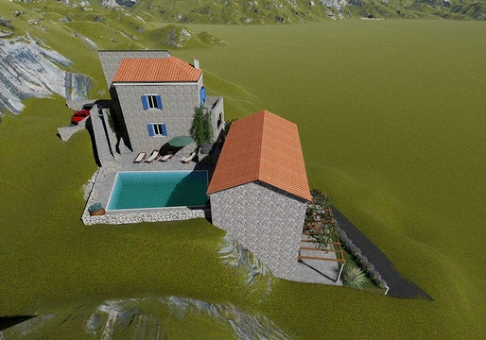 DescriptionThe Finished Project! All permissions have been received! Buy and build your dream house!!! Budva Riviera. An urbanized plot with a resi...