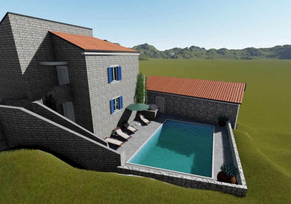 DescriptionThe Finished Project! All permissions have been received! Buy and build your dream house!!! Budva Riviera. An urbanized plot with a resi...