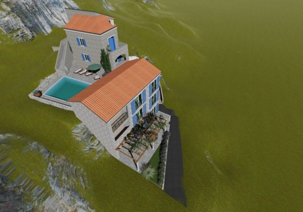 DescriptionThe Finished Project! All permissions have been received! Buy and build your dream house!!! Budva Riviera. An urbanized plot with a resi...