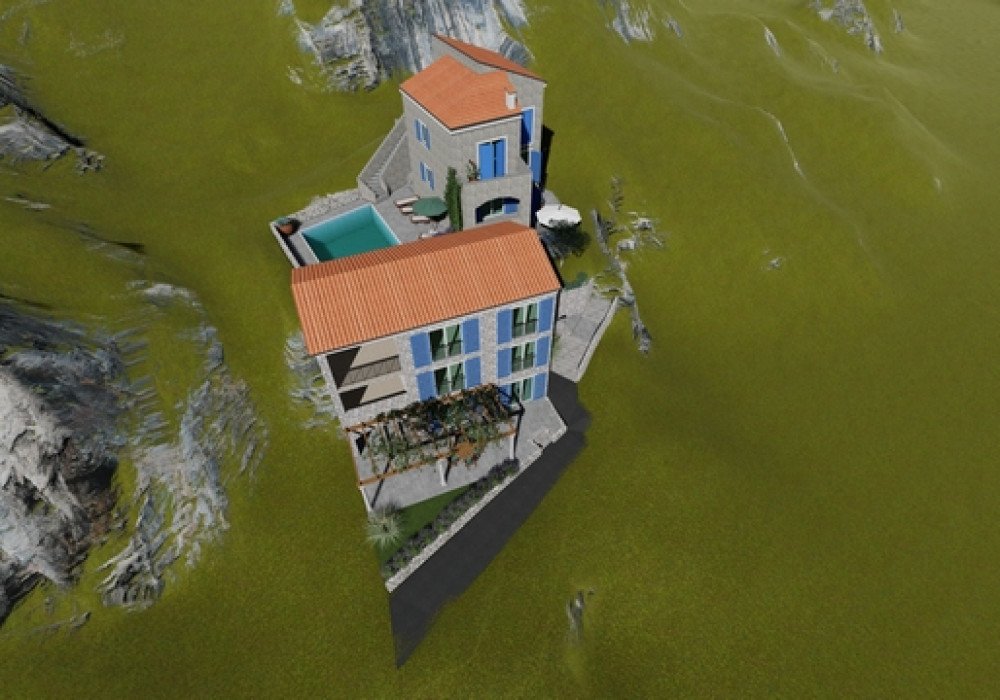 DescriptionThe Finished Project! All permissions have been received! Buy and build your dream house!!! Budva Riviera. An urbanized plot with a resi...