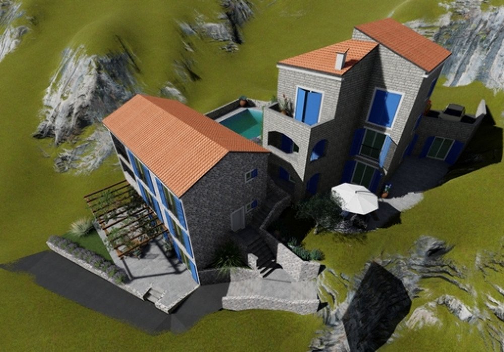 DescriptionThe Finished Project! All permissions have been received! Buy and build your dream house!!! Budva Riviera. An urbanized plot with a resi...