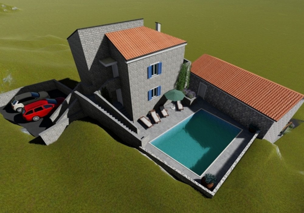 DescriptionThe Finished Project! All permissions have been received! Buy and build your dream house!!! Budva Riviera. An urbanized plot with a resi...