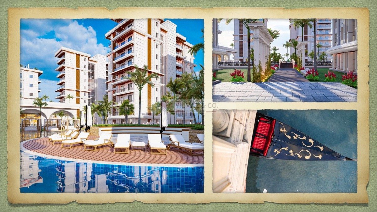 2+1 Apartment des Projektes &quot;Venice&quot; in Yeni iskele zu verkaufen