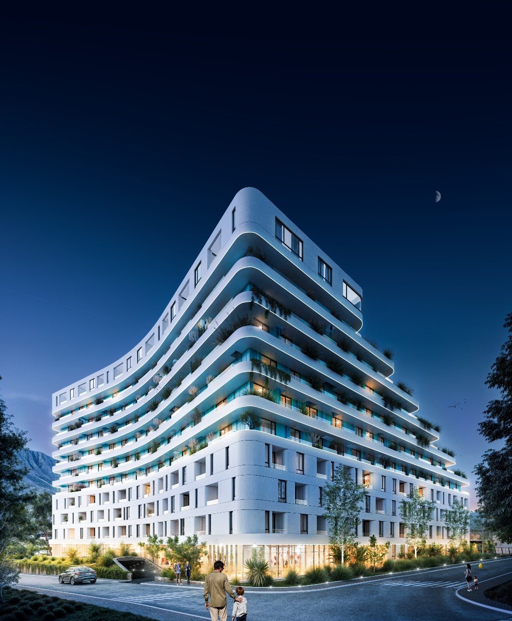 ‍‍LOCATIONThis apartment is located in Bar 1,5km away from the city center. The sea and the beach are 900m away from the apartment. Tivat airport i...